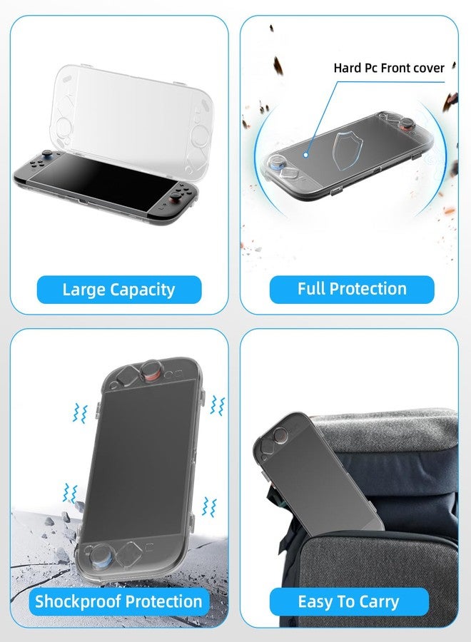 DUXICEPIN Protective Case Set with Nintend0 Switch 2,DUXICEPIN Slim Full Body Cover for Nintend0 Switch 2 with 2 Screen Protectors,Blue Light Filter,Waterproof,Anti-Fingerprint,Includes Dust Plugs,Thumb Grips - Image 5